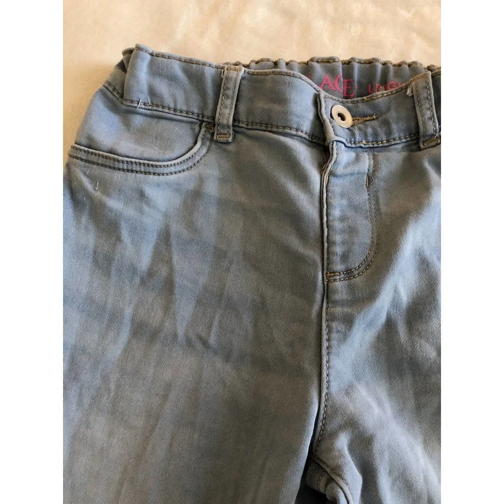 Childrens Place Girls Legging Blue Jeans Size 12 Skinny Stretch Waist Light Wash